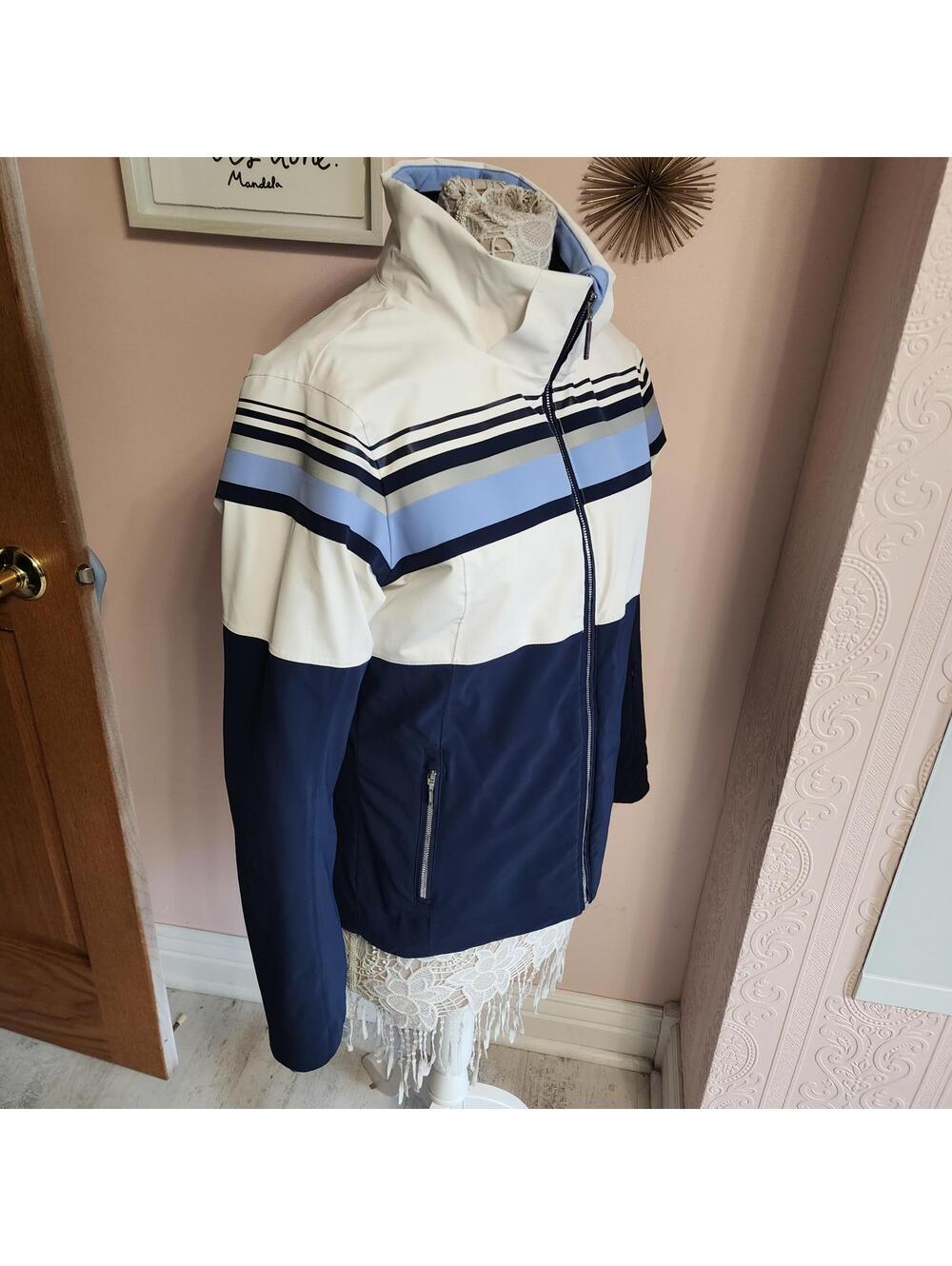 Descente Blue White Women’s Ski Jacket Size 8 – NO HOOD